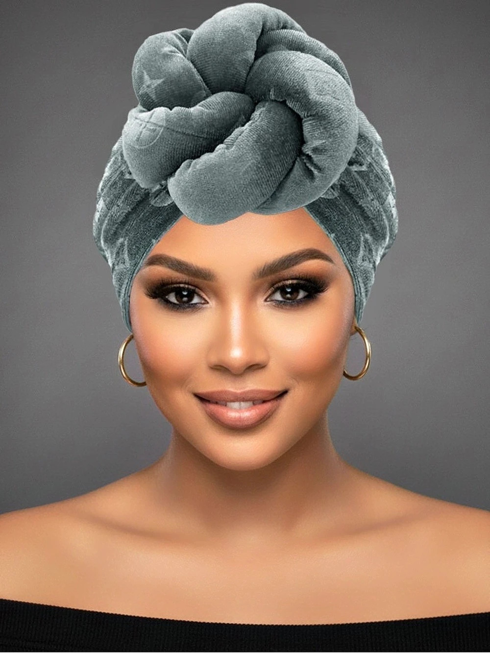 Gray Head Wrap. BRAND NEW!